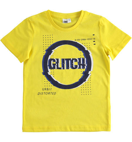Tricou galben de adolescenti din bumbac Ido