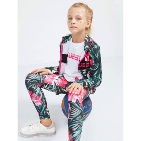 Costum pentru sport, 3 piese, cu imprimeu floral, Guess