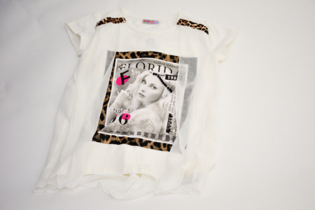 Tricou fete alb