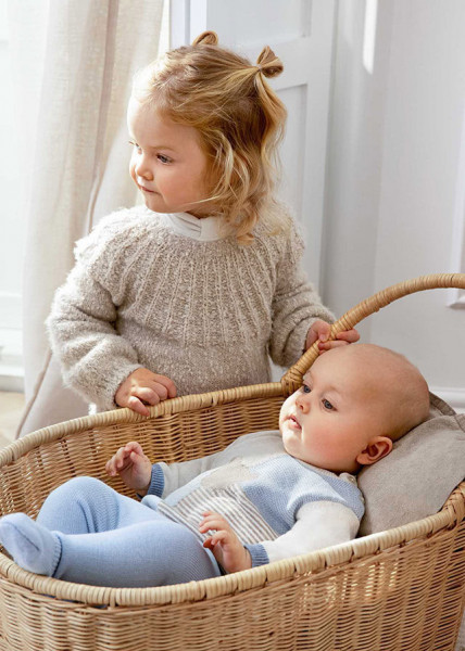 Pulover și pantaloni cu botoșei pentru bebe băiat, Mayoral