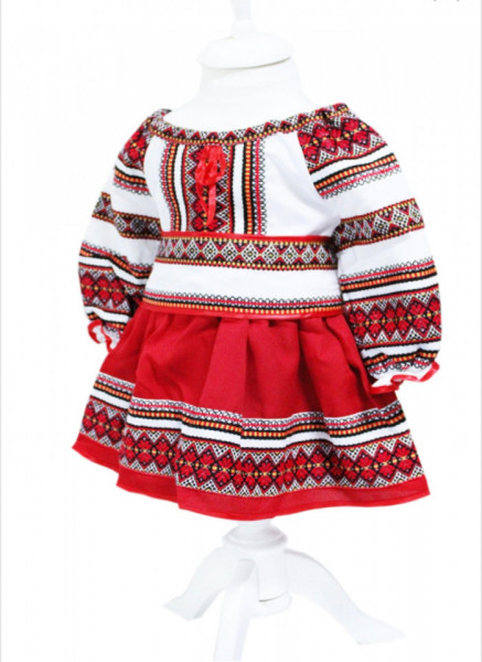 Costum tradițional pentru fetițe de la 1 an la 10 ani