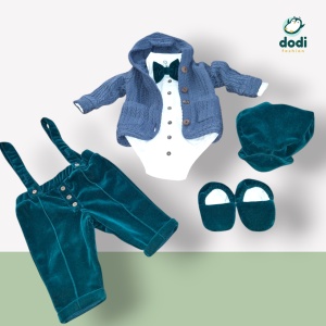 Costum de botez „Gentleman Chic” – Eleganță și rafinament pentru micii domni! - Img 3
