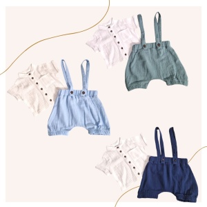 Costum din muselina scurt