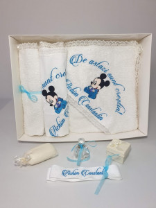 Trusou pentru botez cu cutie si lunamare tema Miki - Mini - Img 3