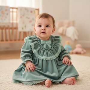 Rochie Diva verde meta