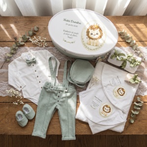 Trusou Botez Băiețel - Set Complet Personalizat Regatul Leilor