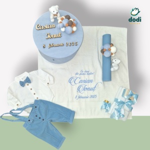 Trusou de botez „Vis cu Baloane” – Eleganță și rafinament pentru un botez de poveste! 🎈💙 - Img 6