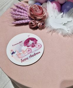 Trusou de botez roz