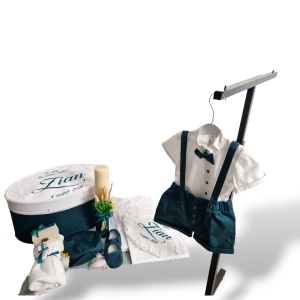 Trusou de botez verde smarald scurt sau lung - Img 6