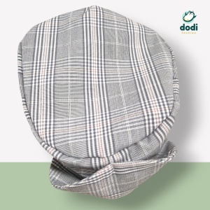 Costum cu pantalon în carouri, gri și galben regal, 4 piese - Img 4