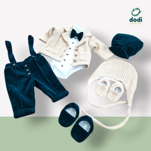 Costum de botez „Gentleman Chic” – Eleganță și rafinament pentru micii domni! - Img 4
