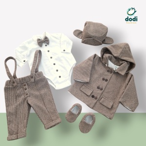 Costum gros maro, cu paltonas (0 luni - 6 ani)