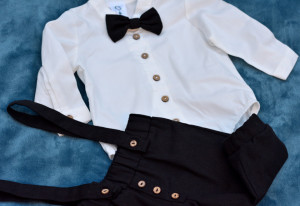 Costum in 4 piese din in negru - Img 3