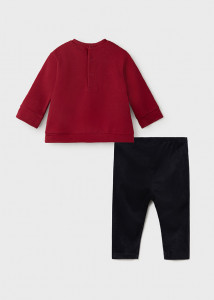 Set leggings cu floare pentru bebe fată, Mayoral - Img 5