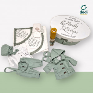 Trusou de botez verde gros