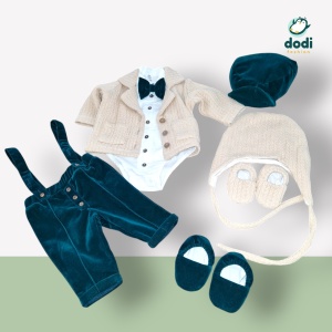 Costum de botez „Gentleman Chic” – Eleganță și rafinament pentru micii domni! - Img 5