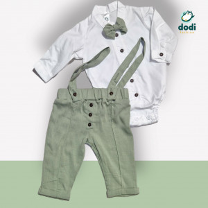 Costum din in verde menta