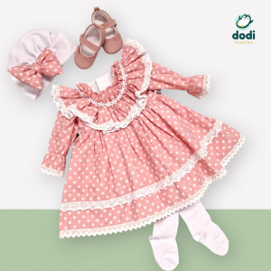 Rochie roz cu buline