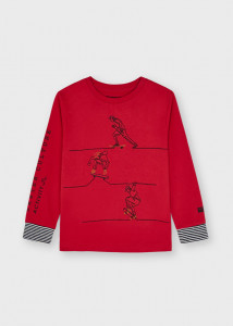 Tricou cu mânecă lungă brodată pentru băiat, Mayoral - Img 1