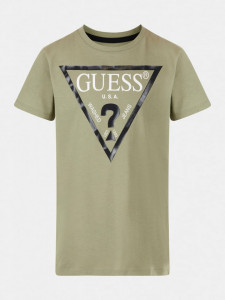 Tricou Guess cu logo pe piept - Img 2