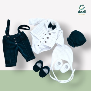Costum de botez „Gentleman Chic” – Eleganță și rafinament pentru micii domni! - Img 6