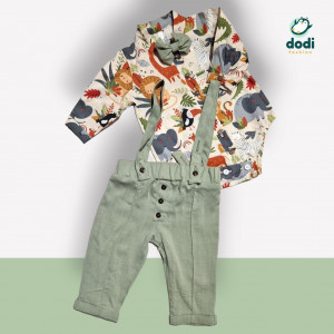 Costum din in verde menta