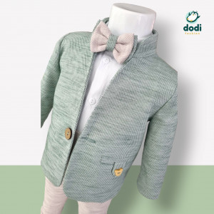 Costum pentru baiat, cu guler tunica