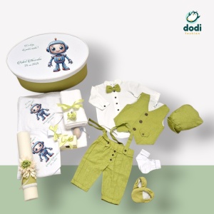 Trusou personalizat cu tematica robot – Eleganță și tehnologoe pentru botez - Img 5