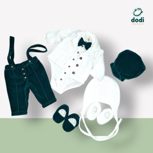 Costum de botez „Gentleman Chic” – Eleganță și rafinament pentru micii domni! - Img 7