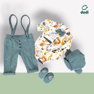 Costum de botez tematică Jungle – Eleganță și confort pentru micii aventurieri! - Img 3
