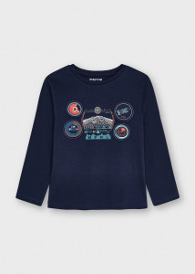 Tricou ECOFRIENDS maneca lungă cu aplicație pe piept pentru băiat, Mayoral - Img 2