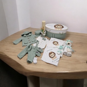 Trusou Botez Băiețel - Set Complet Personalizat Regatul Leilor - Img 1