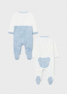 Pijama și bavețică pentru bebe băiat, Mayoral - Img 2