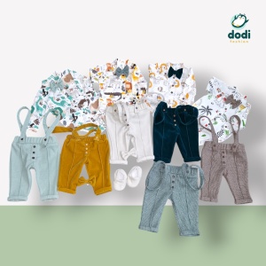 Costum de botez din stofa groasa "Exploratorul Pădurii" - Img 2
