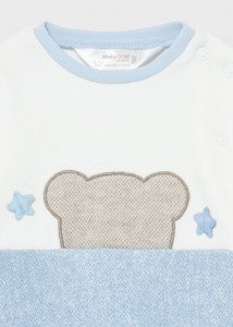 Pijama și bavețică pentru bebe băiat, Mayoral - Img 3