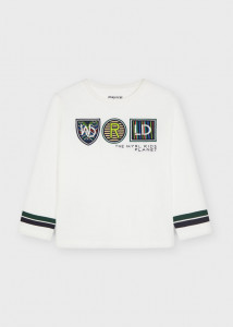 Tricou ECOFRIENDS cu mânecă lungă și aplicație pe piept, pentru băiat, Mayoral - Img 2