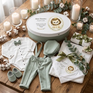 Trusou Botez Băiețel - Set Complet Personalizat Regatul Leilor - Img 3