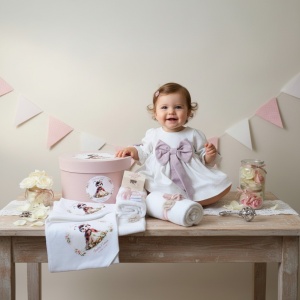 Trusou Botez Personalizat în Cufăr - Set Complet Handmade cu Accesorii Premium - Img 3