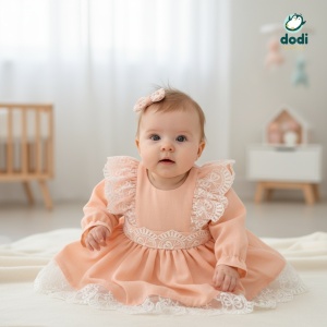 Trusou somon din in personalizat pentru botez cu fluturasi - Broderie 3D și decoruri elegante - Img 5
