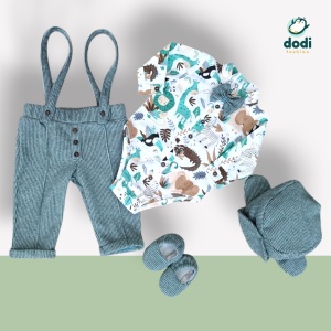 Costum de botez tematică Jungle – Eleganță și confort pentru micii aventurieri! - Img 6