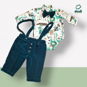 Costum gros jungle verde smarald și verde - Img 3