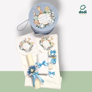 Trusou Botez Băiețel - Set Complet Personalizat în Tematica Jungla bleo sau verde - Img 4