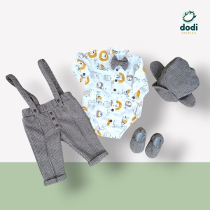 Costum bej gros in 4 piese jungle - Img 7