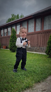 Costum in 4 piese din in negru - Img 1