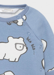 Pulover, pantaloni cu botoșei și căciulă pentru bebe-băiat, Mayoral - Img 6