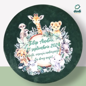 Trusou Botez Băiețel - Set Complet Personalizat în Tematica Jungla - Img 4