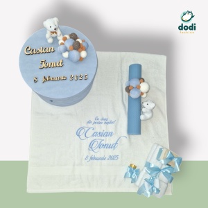Trusou de botez „Vis cu Baloane” – Eleganță și rafinament pentru un botez de poveste! 🎈💙 - Img 4