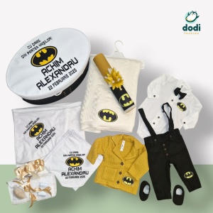 Trusou personalizat cu tematica Batman – Eleganță și aventură pentru botez