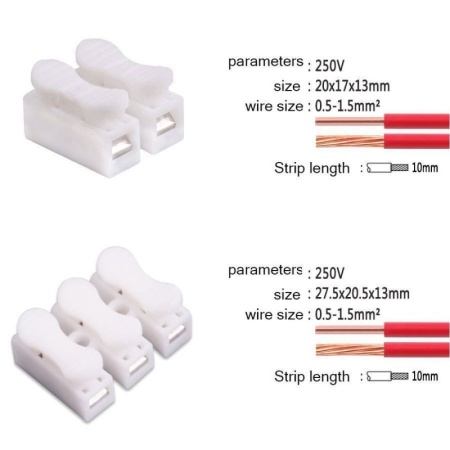 Conector Rapid CH-202 Alb
