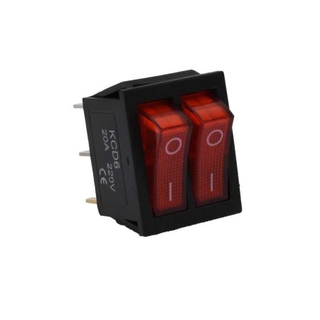Comutator 20A Led Rosu 6P - 250V